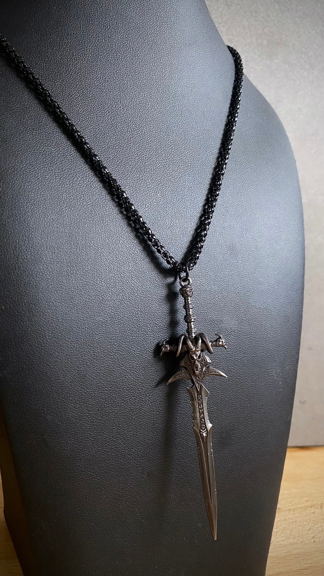 Frostmourn Pendant of the Damned | WoW Necklace | Forbidden Power Necklace