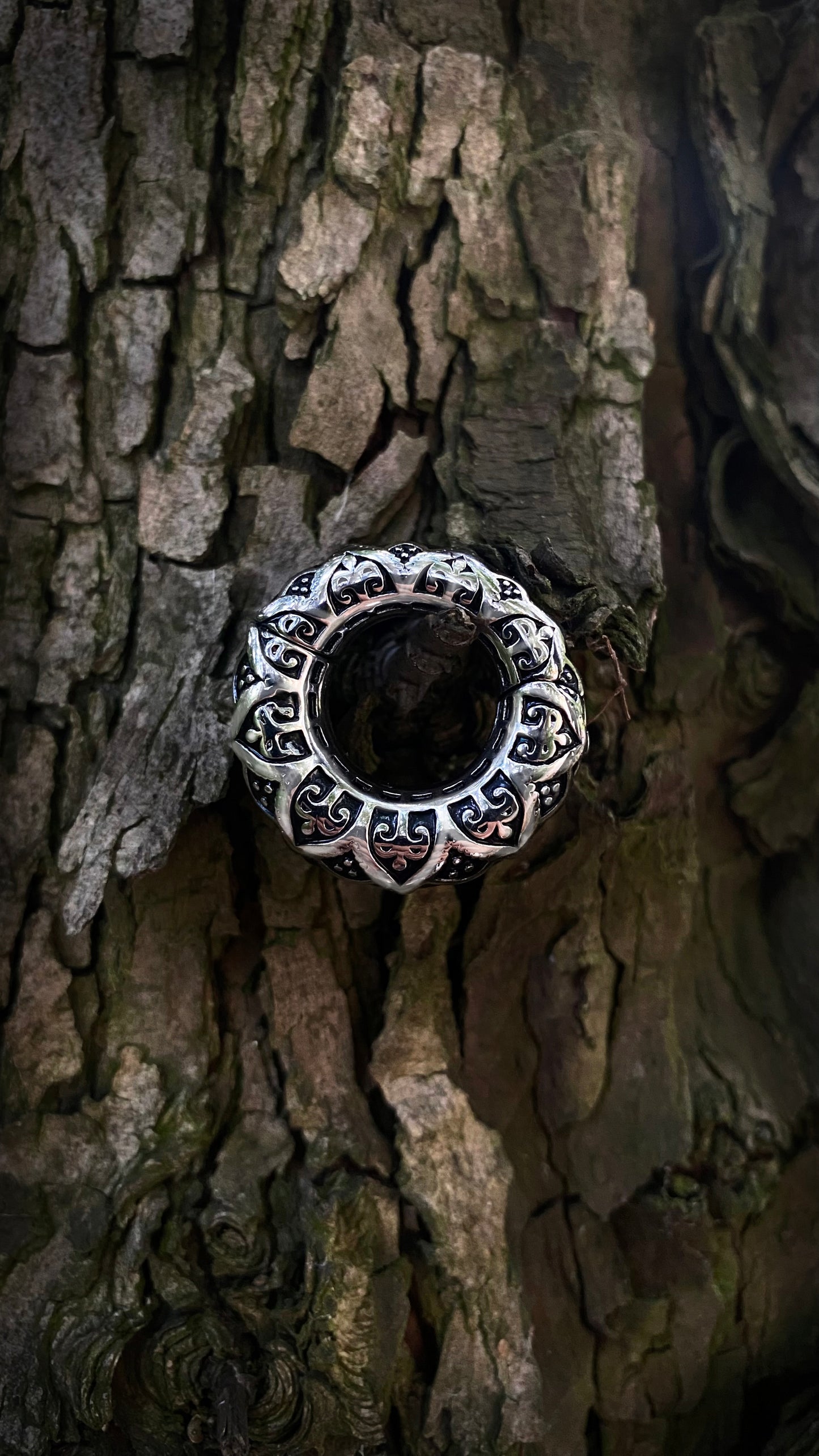 Celtic Pattern Tunnel Weights | Stainless Steel, a pair