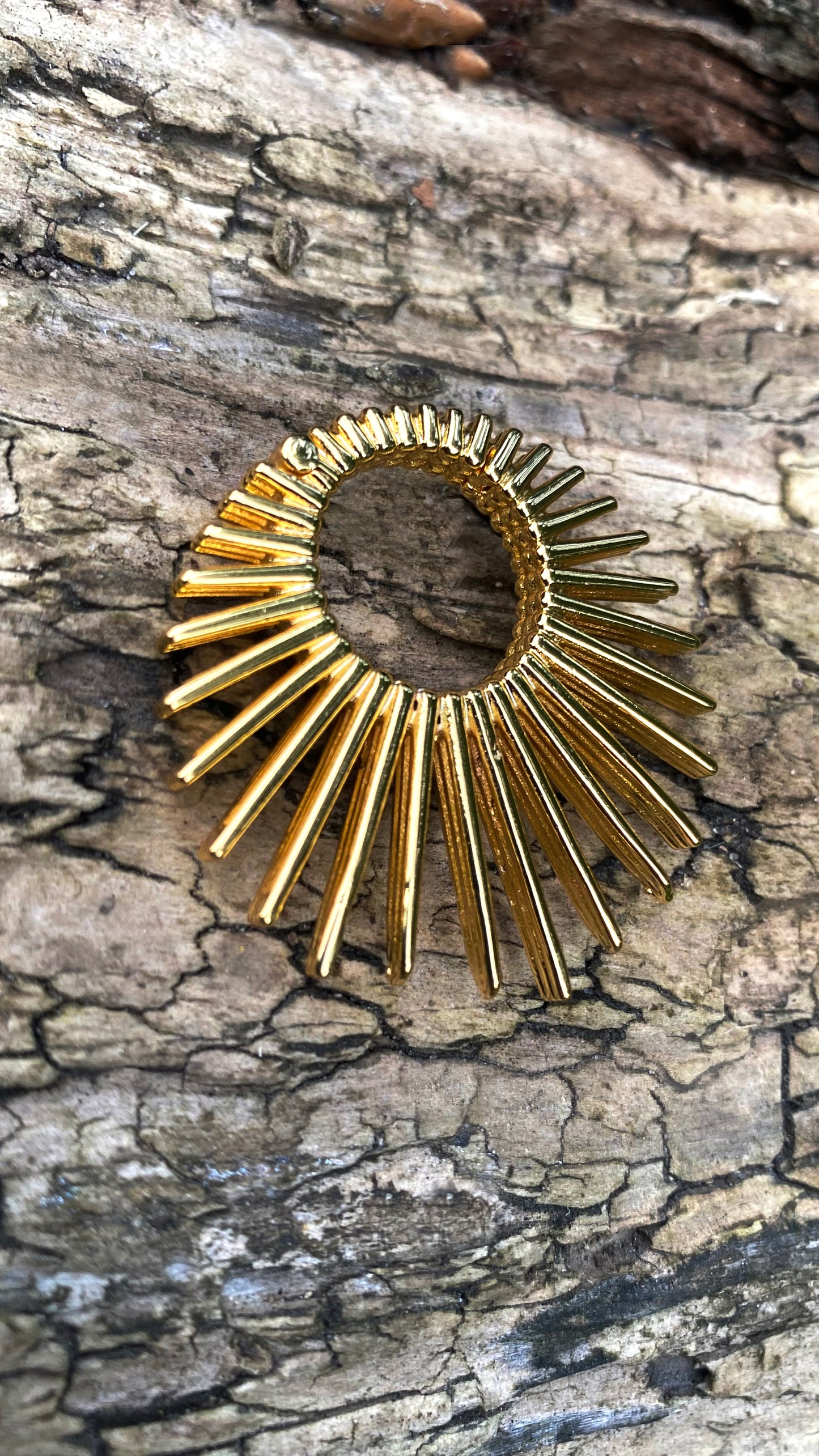 The Solar Eclipse Ear Weights | Stainless Steel, a pair