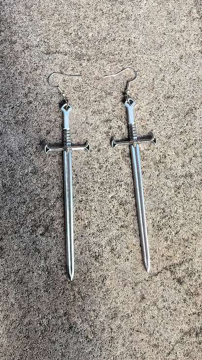 Sword Earrings