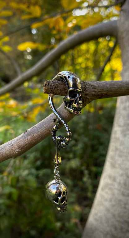 Alien Xenomorph Ear Weight | Stainless Steel, One piece