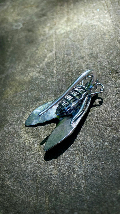 Death Moth ear weights | Stainless Steel, A Pair