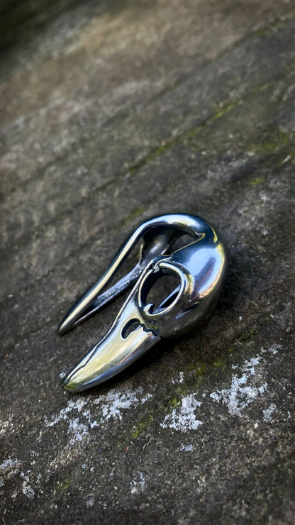Ravenmark Crow Skull ear weights | Stainless Steel, A Pair
