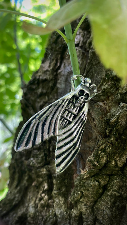 Death Moth ear weights | Stainless Steel, A Pair