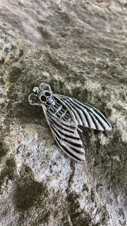 Death Moth ear weights | Stainless Steel, A Pair
