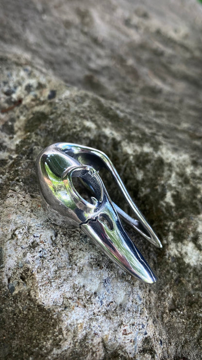 Ravenmark Crow Skull ear weights | Stainless Steel, A Pair