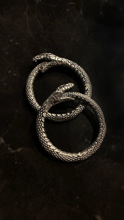 Uroboros Ear Weights | Stainless Steel, A pair