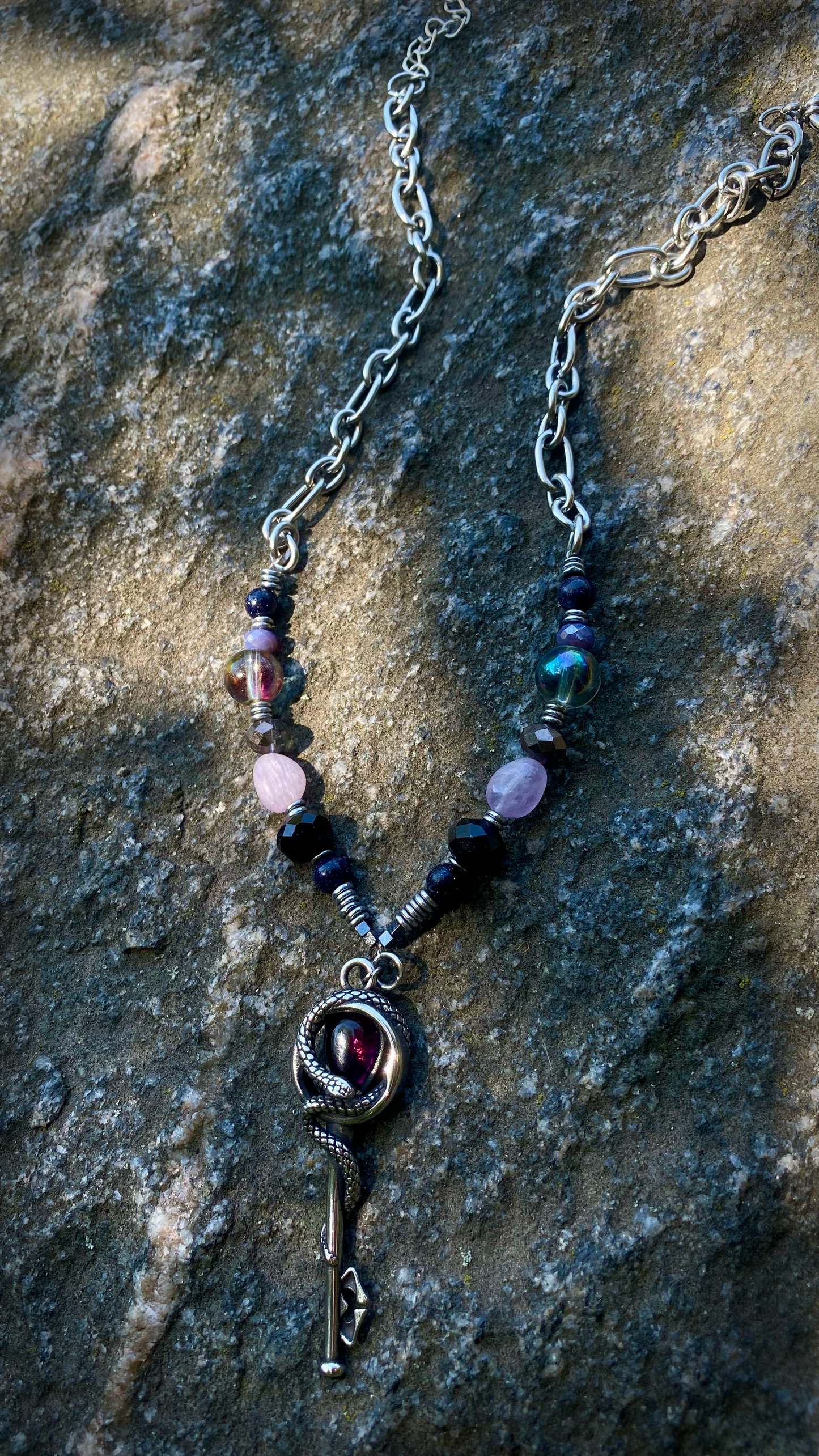 The Serpent Key Necklace | Designer Jewelry