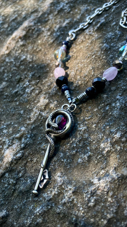 The Serpent Key Necklace | Designer Jewelry