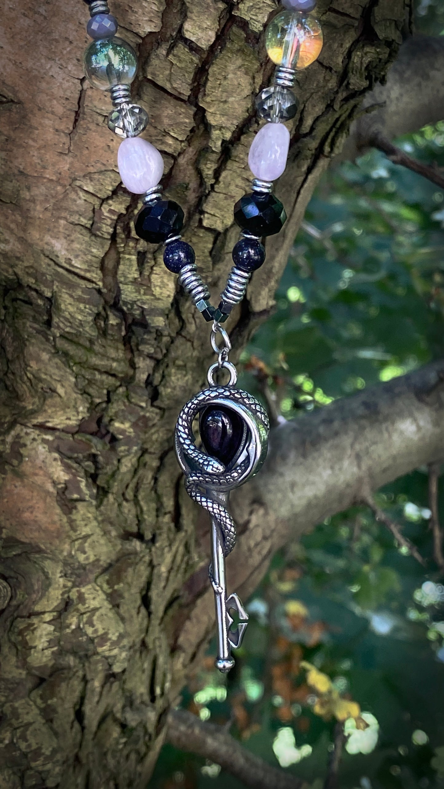 The Serpent Key Necklace | Designer Jewelry