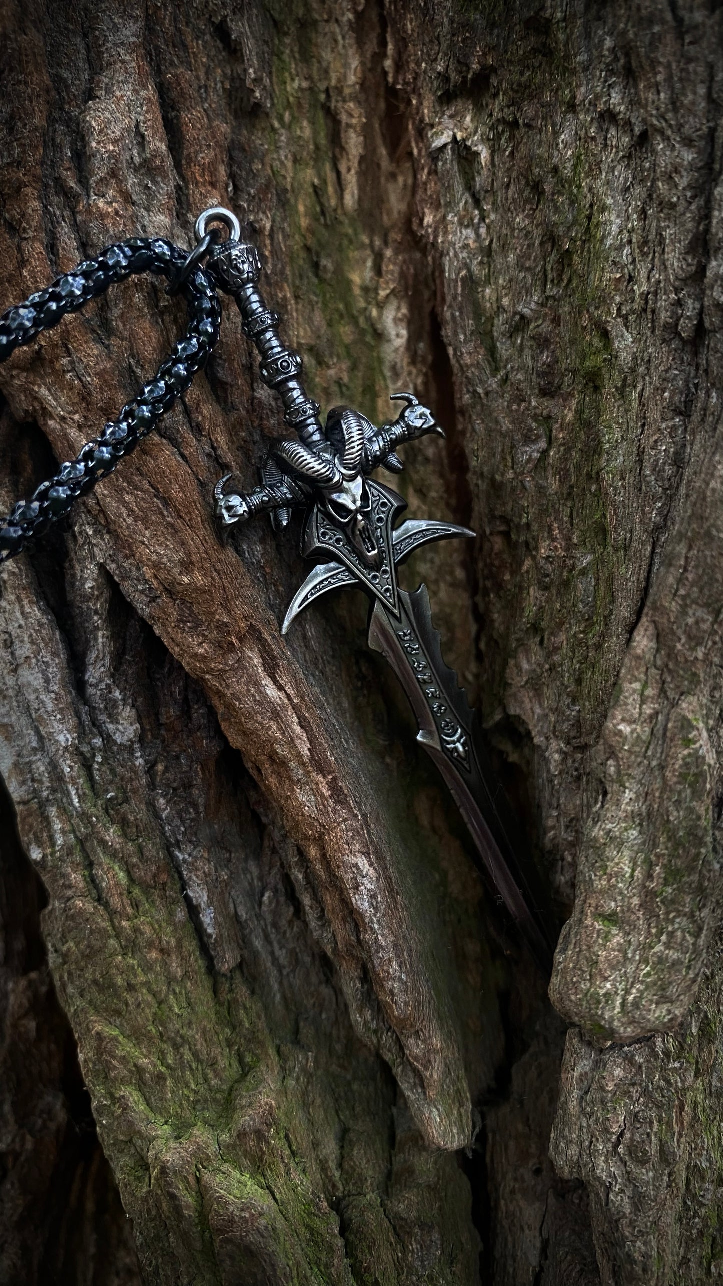 Frostmourn Pendant of the Damned | WoW Necklace | Forbidden Power Necklace