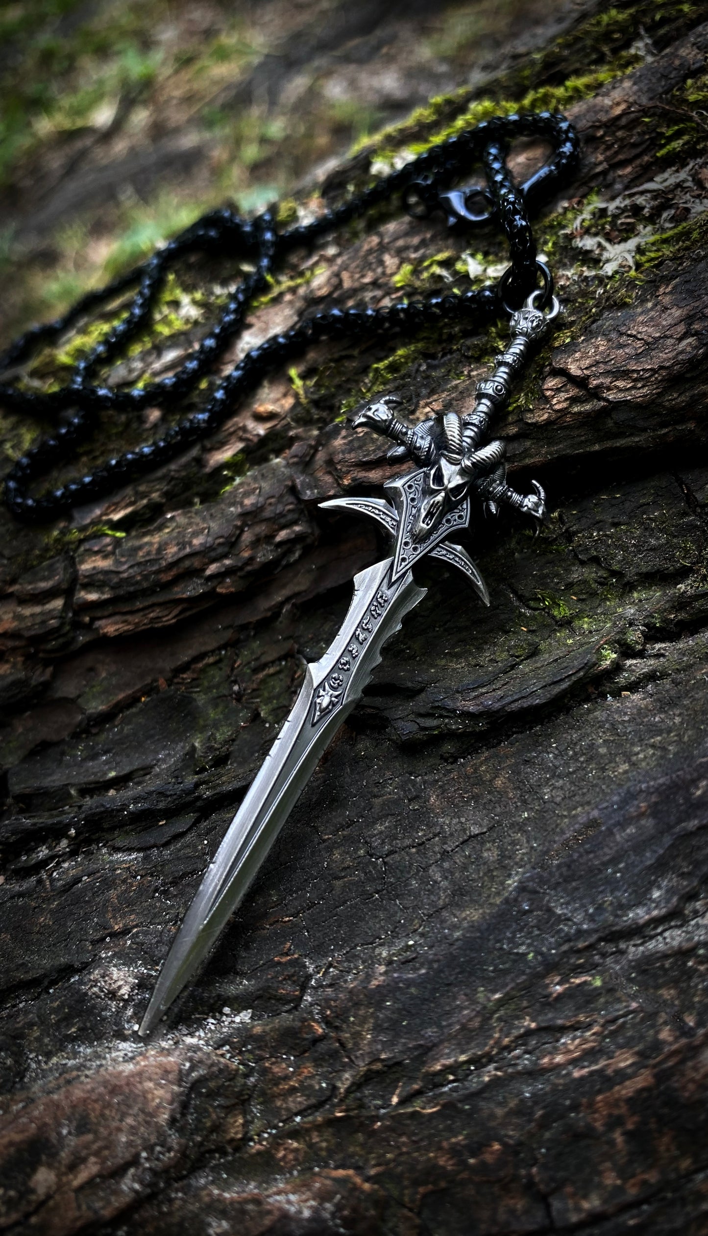 Frostmourn Pendant of the Damned | WoW Necklace | Forbidden Power Necklace