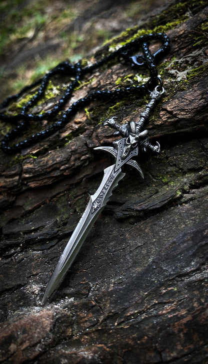 Frostmourn Pendant of the Damned | WoW Necklace | Forbidden Power Necklace
