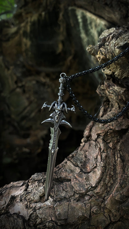 Frostmourn Pendant of the Damned | WoW Necklace | Forbidden Power Necklace