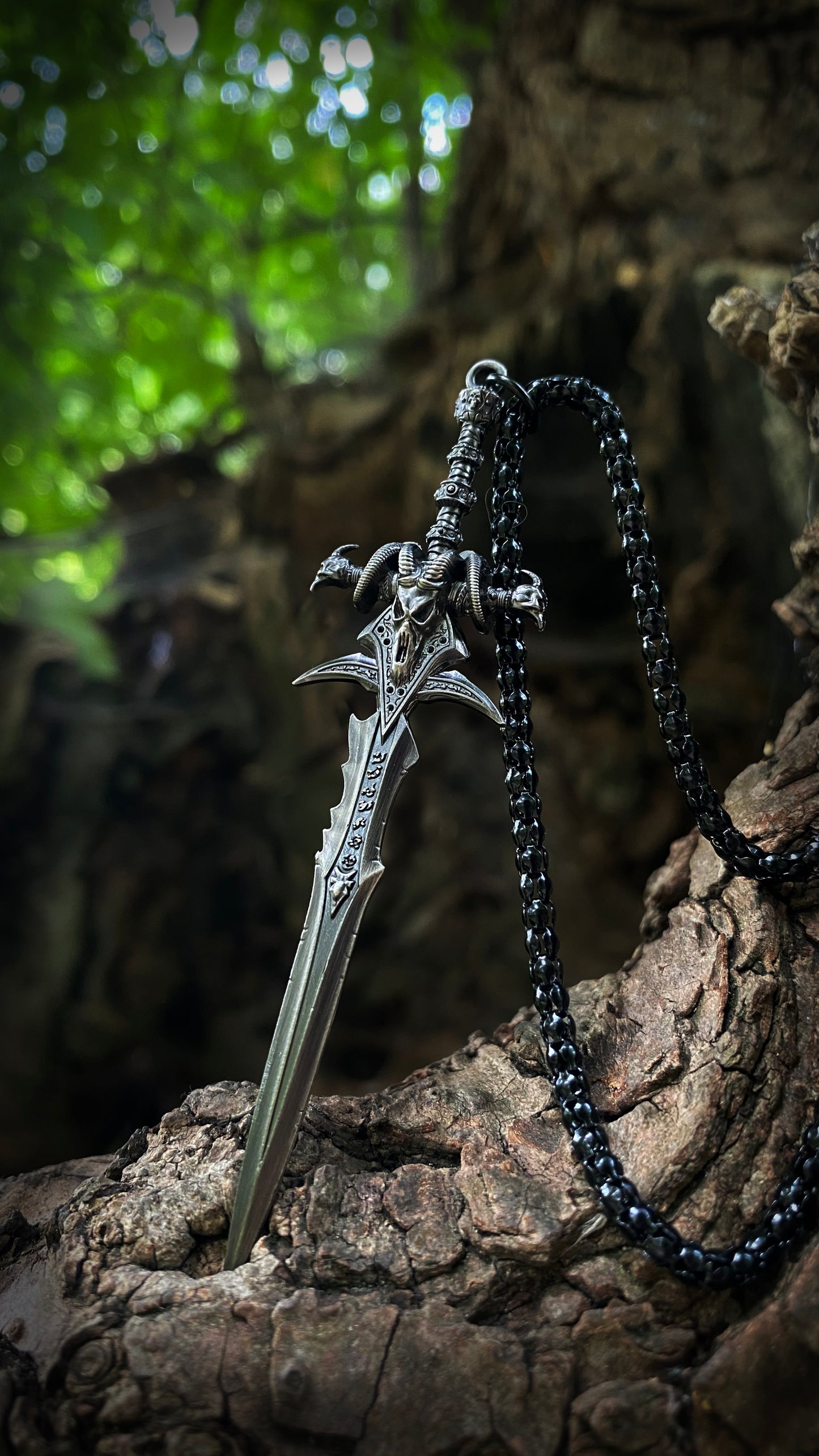 Frostmourn Pendant of the Damned | WoW Necklace | Forbidden Power Necklace