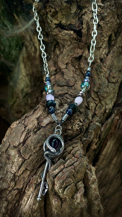 The Serpent Key Necklace | Designer Jewelry