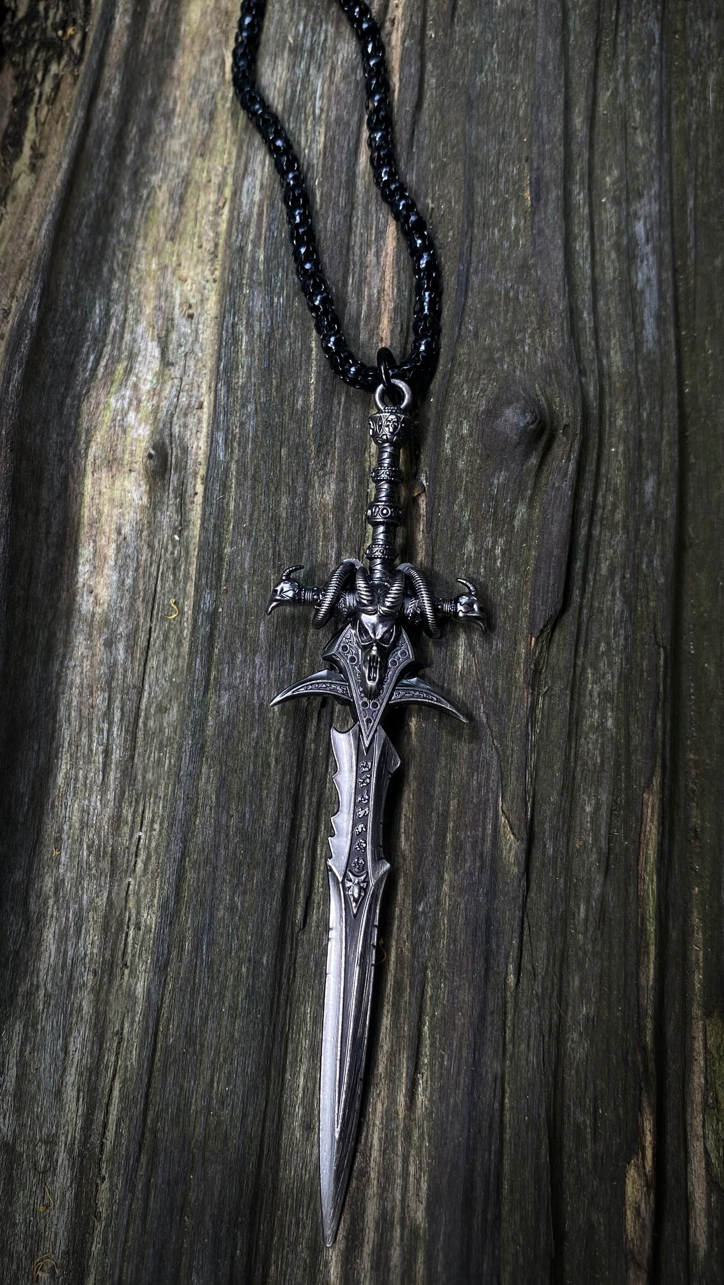 Frostmourn Pendant of the Damned | WoW Necklace | Forbidden Power Necklace