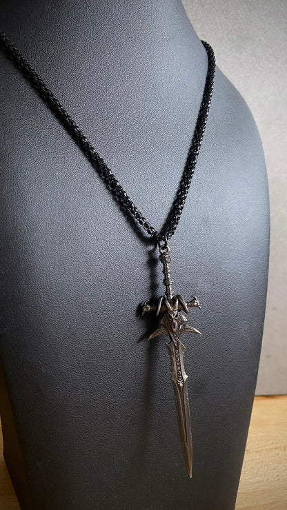 Frostmourn Pendant of the Damned | WoW Necklace | Forbidden Power Necklace