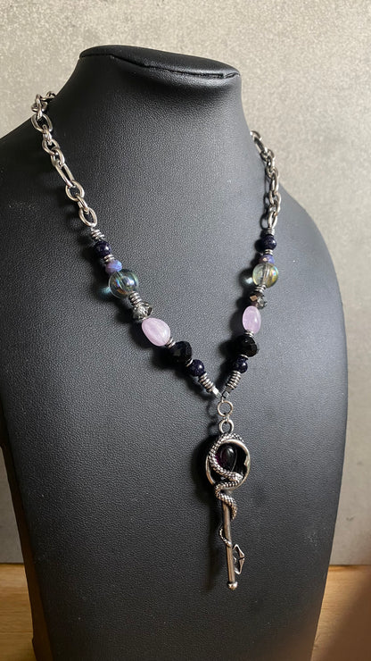The Serpent Key Necklace | Designer Jewelry