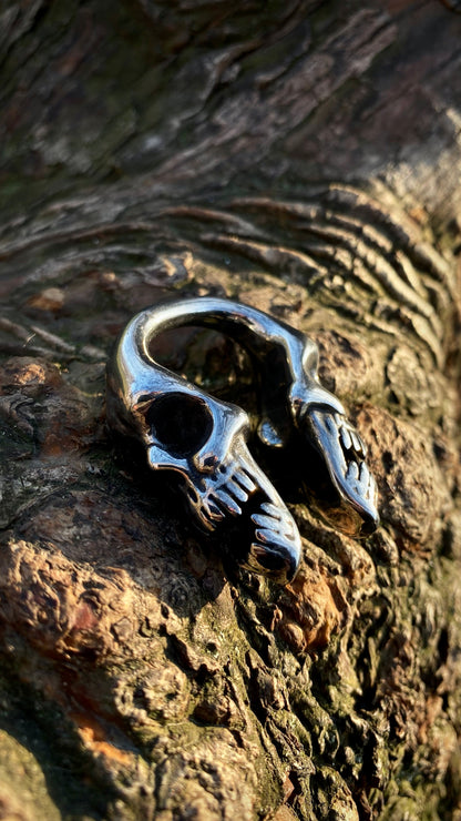 Deadweight Skull Ear Weight | Stainless Steel, one piece
