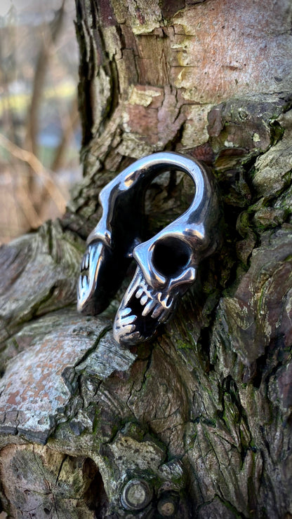Deadweight Skull Ear Weight | Stainless Steel, one piece
