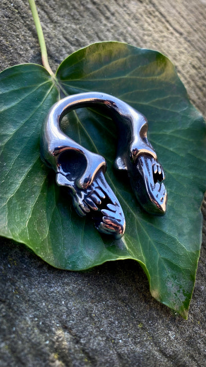 Deadweight Skull Ear Weight | Stainless Steel, one piece