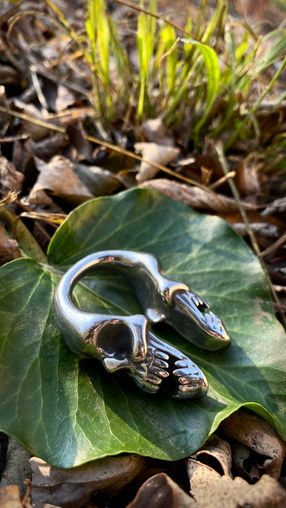 Deadweight Skull Ear Weight | Stainless Steel, one piece