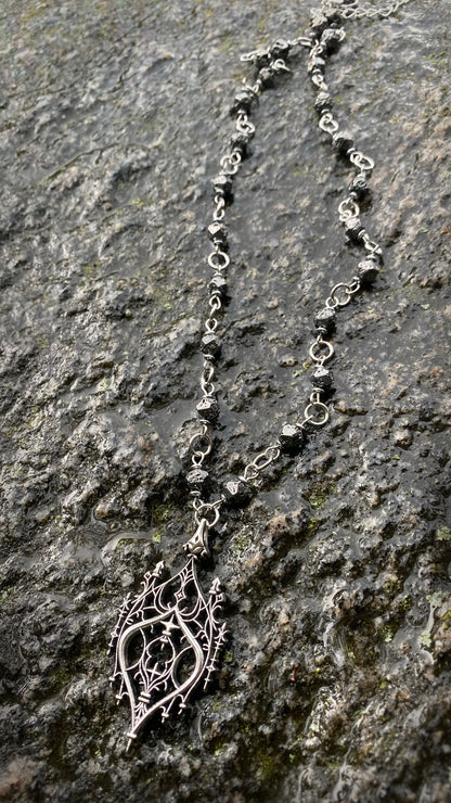 Gothic Cathedral Necklace | Lava stones