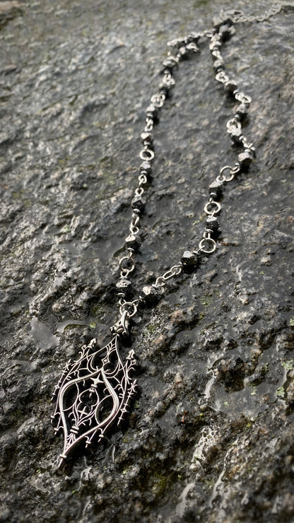 Gothic Cathedral Necklace | Lava stones
