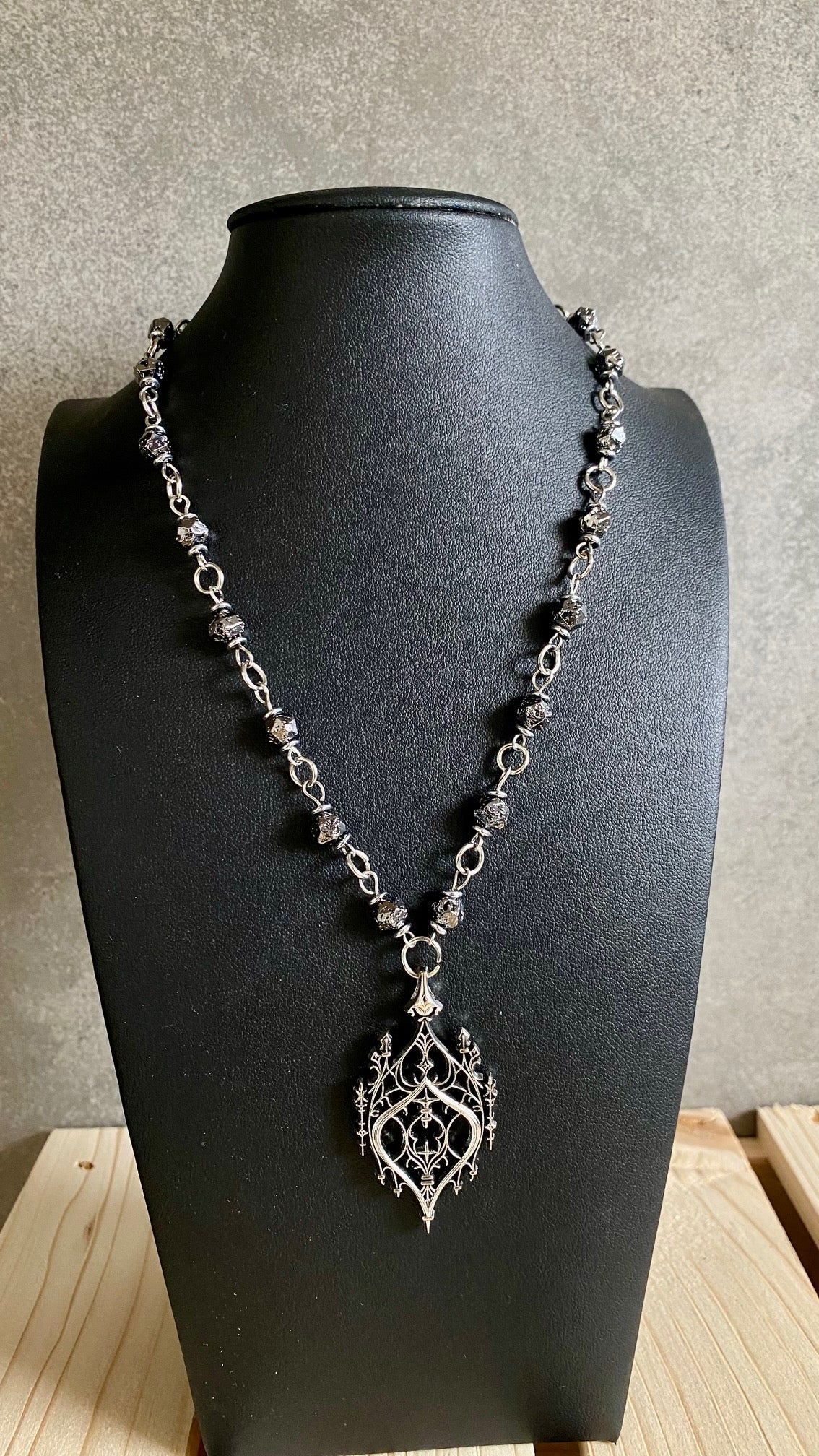 Gothic Cathedral Necklace | Lava stones