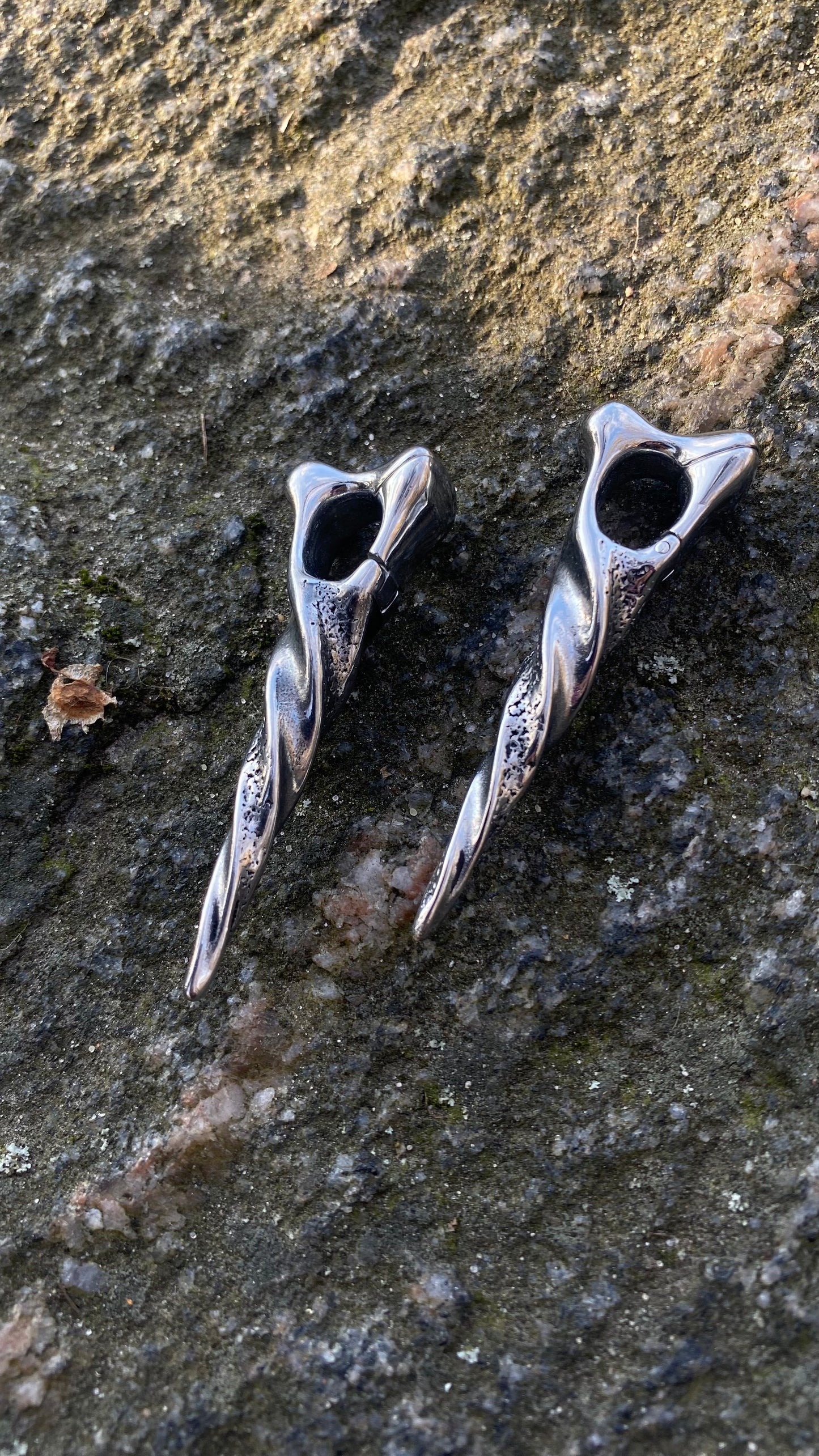 Icicle Ear Weights | Stainless Steel, A Pair