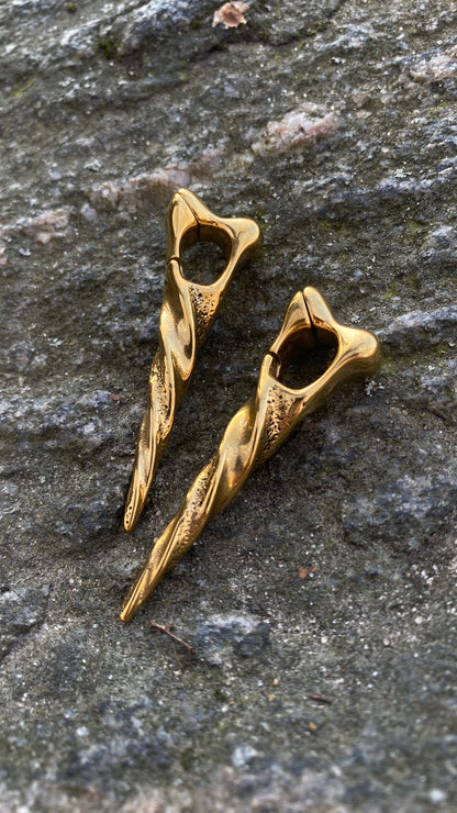 Icicle Ear Weights | Stainless Steel, A Pair