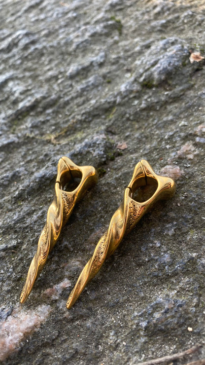 Icicle Ear Weights | Stainless Steel, A Pair
