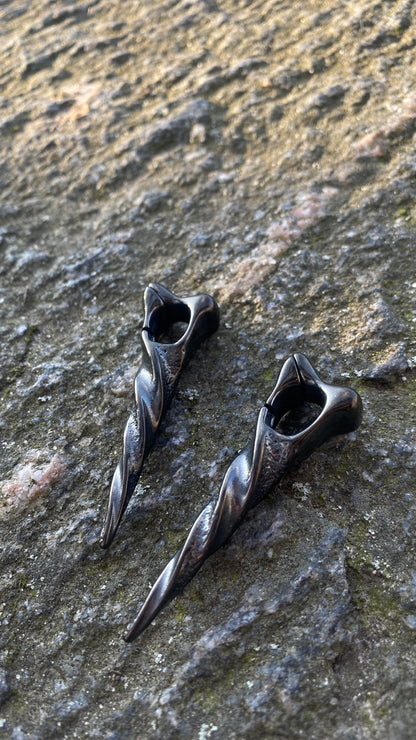 Icicle Ear Weights | Stainless Steel, A Pair