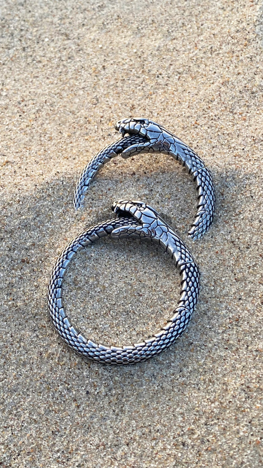 Uroboros Ear Weights | Stainless Steel, A pair