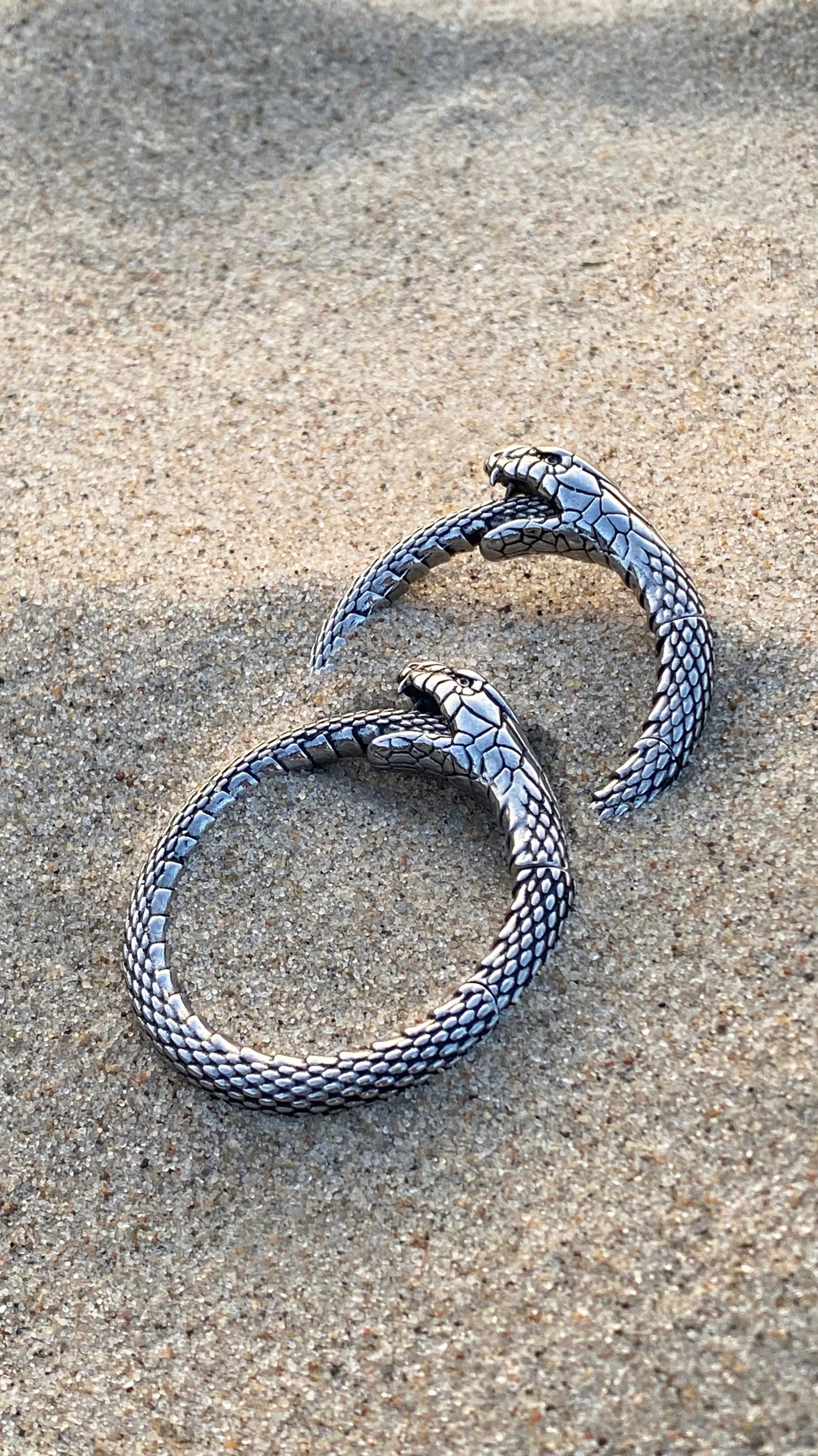 Uroboros Ear Weights | Stainless Steel, A pair