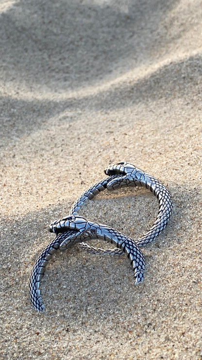 Uroboros Ear Weights | Stainless Steel, A pair
