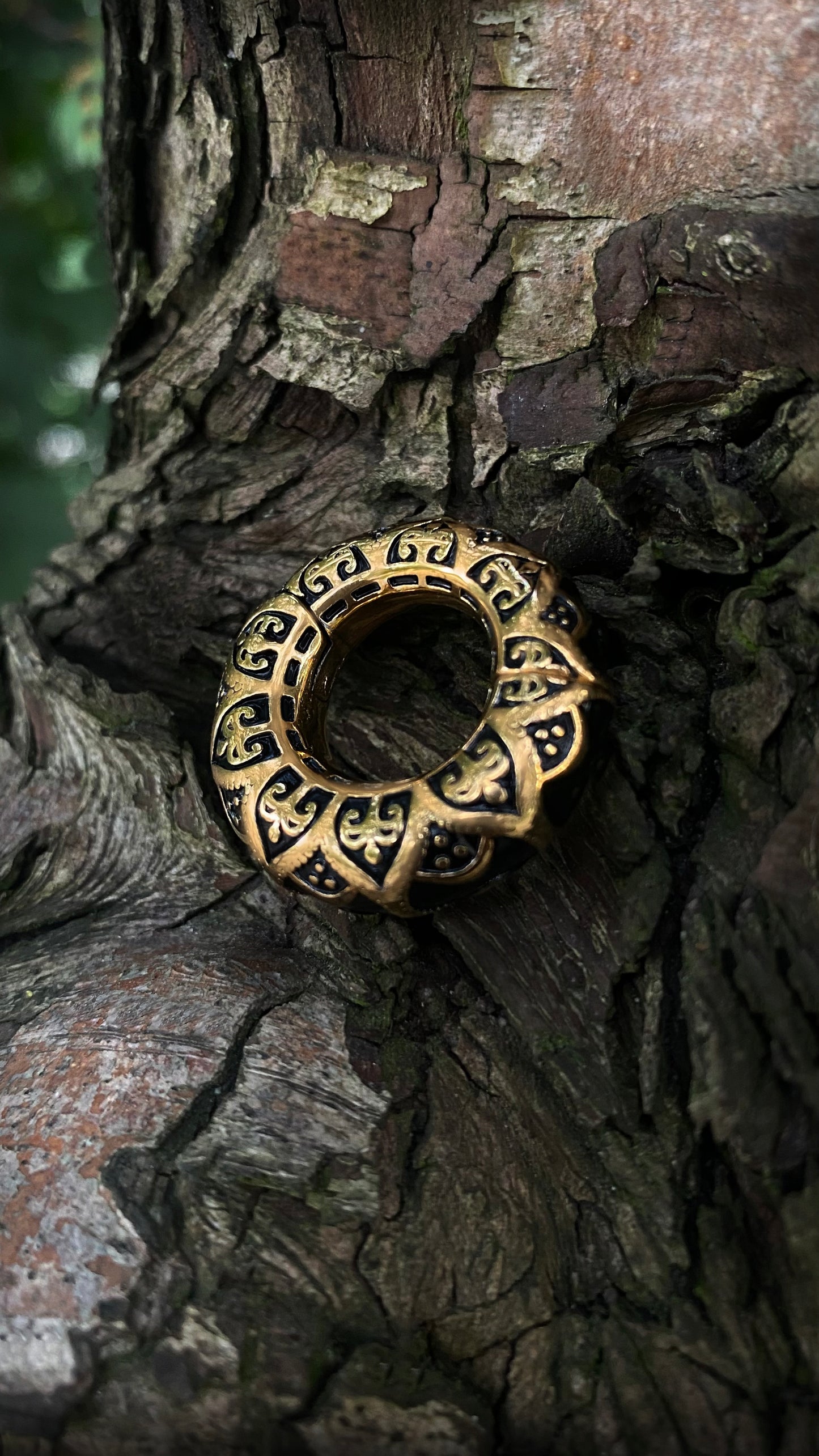 Celtic Pattern Tunnel Weights | Stainless Steel, a pair