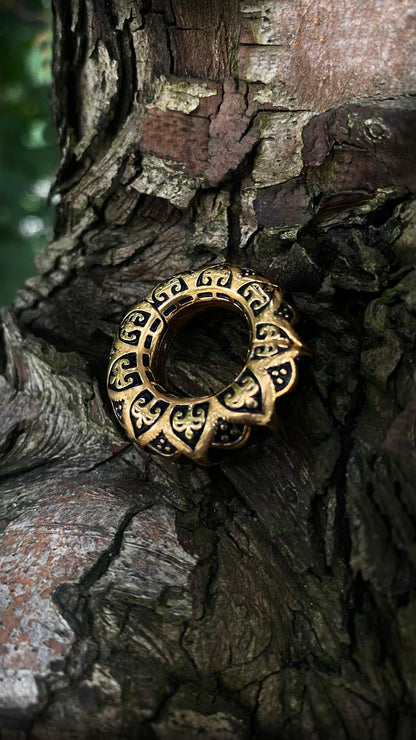 Celtic Pattern Tunnel Weights | Stainless Steel, a pair