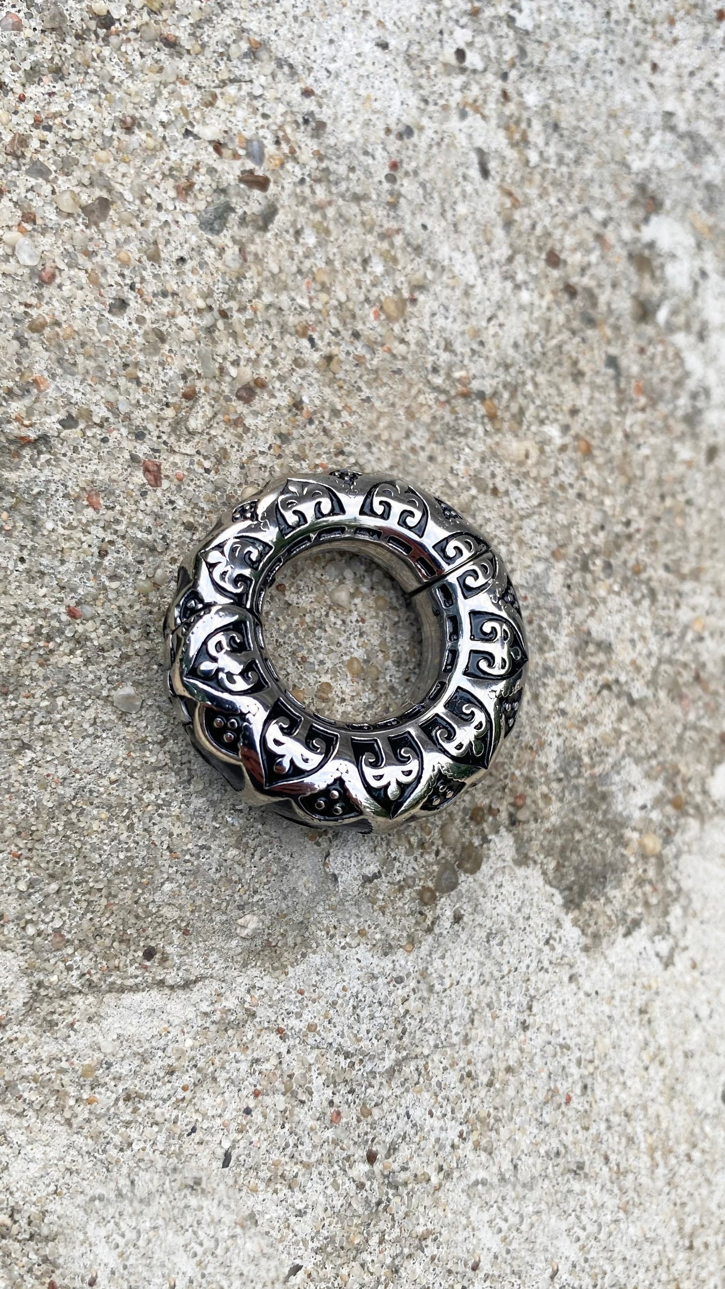 Celtic Pattern Tunnel Weights | Stainless Steel, a pair