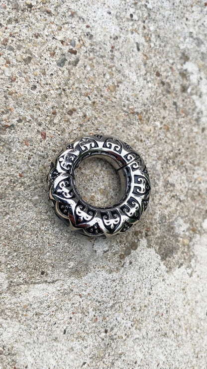 Celtic Pattern Tunnel Weights | Stainless Steel, a pair