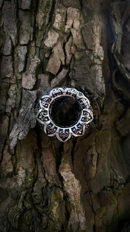 Celtic Pattern Tunnel Weights | Stainless Steel, a pair