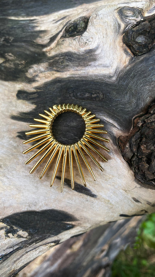 The Solar Eclipse Ear Weights | Stainless Steel, a pair
