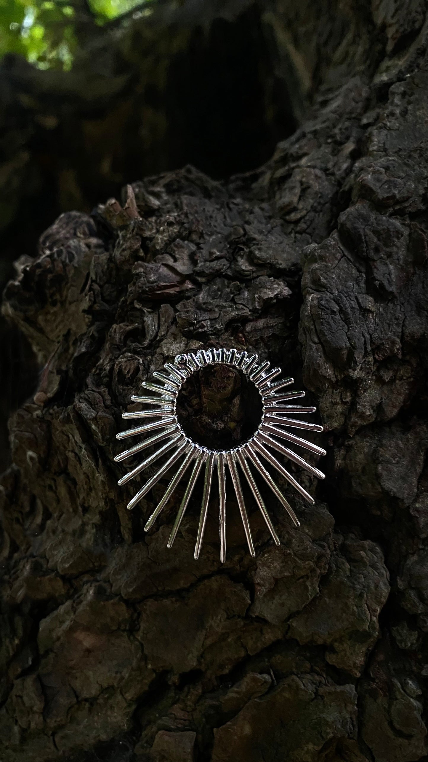 The Solar Eclipse Ear Weights | Stainless Steel, a pair