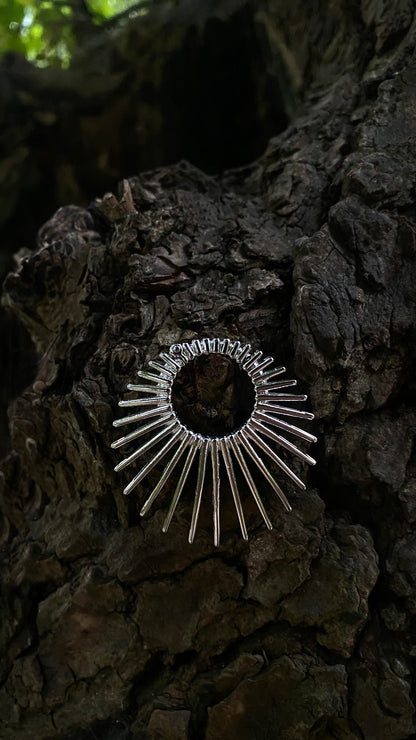 The Solar Eclipse Ear Weights | Stainless Steel, a pair