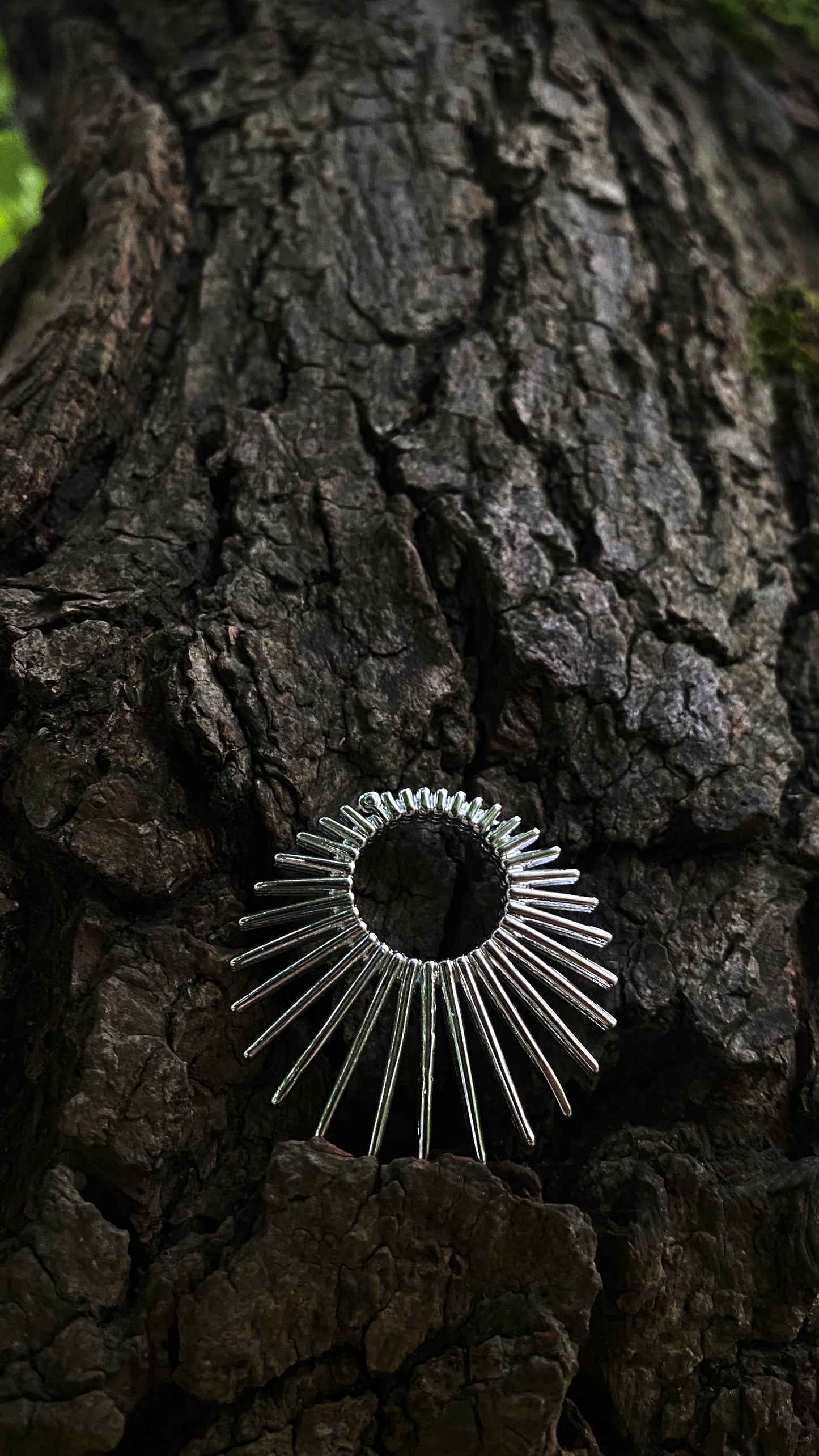 The Solar Eclipse Ear Weights | Stainless Steel, a pair