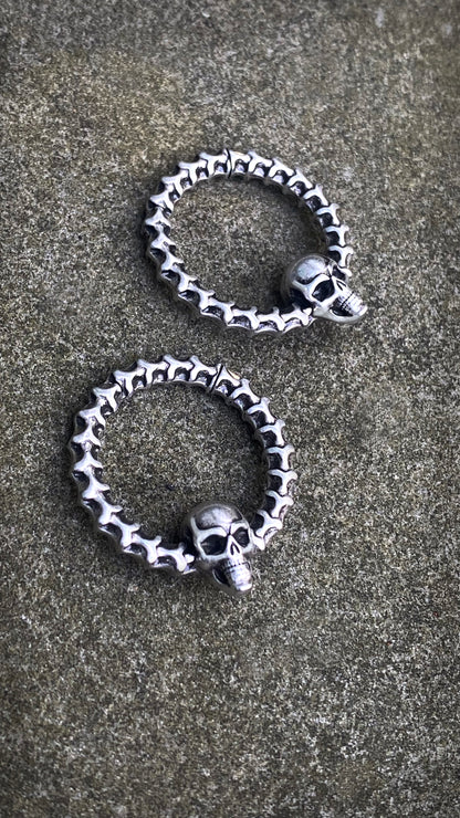 Skull Tunnel Weights | Stainless Steel | A pair