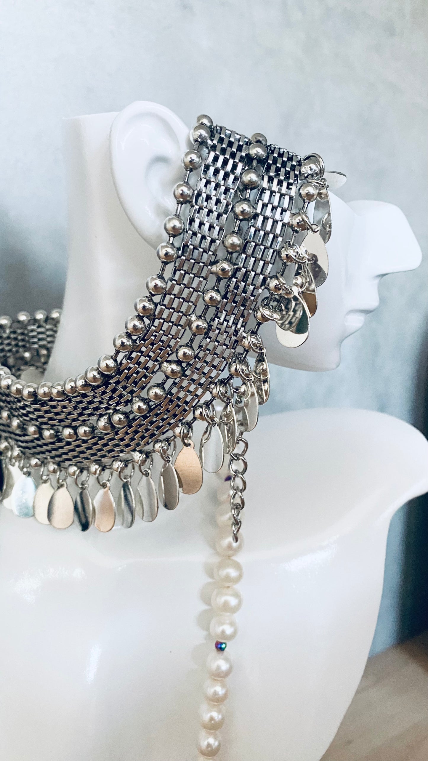 Punk Rock Spike Necklace, Alternative Necklace, Stainless Steel Choker