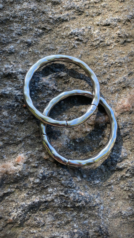 The Omni Hoops | Tunnels | Stainless Steel, A Pair