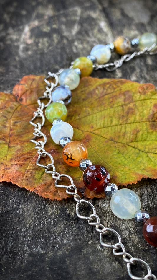 Autumn’s Embrace Necklace | Autumn Agate Necklace